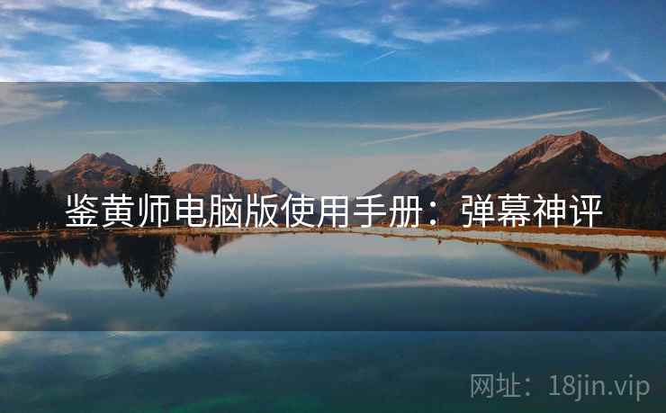 鉴黄师电脑版使用手册：弹幕神评